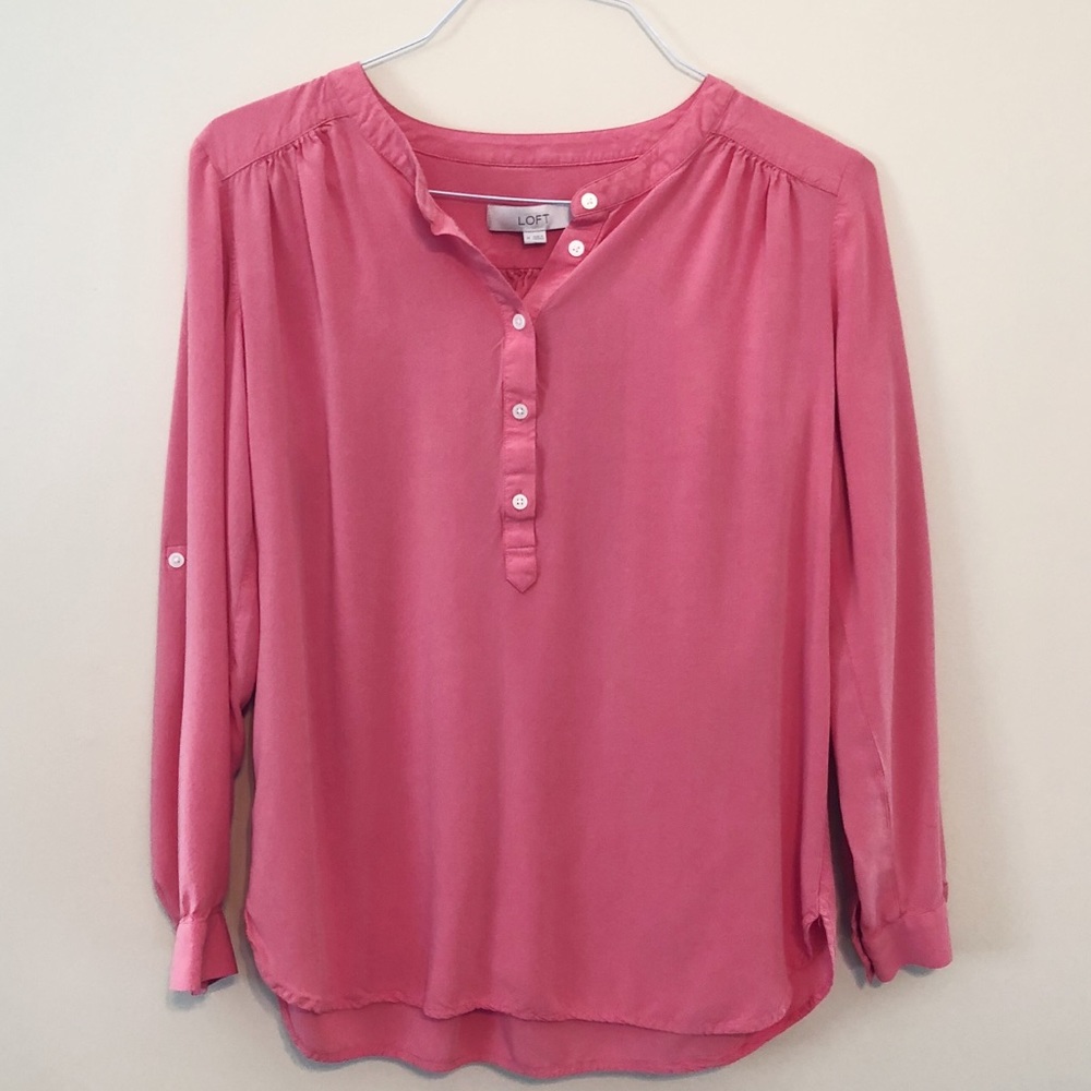 LOFT Salmon Pink Blouse